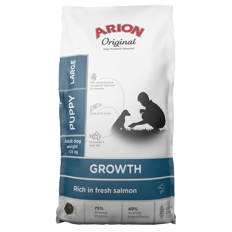 Arion Growth Fish Large 12 kg - Hos Lundemøllen