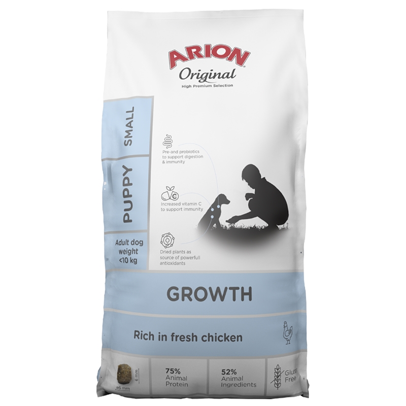 Arion Growth Chicken Small 2 kg - Køb hos Lundemøllen