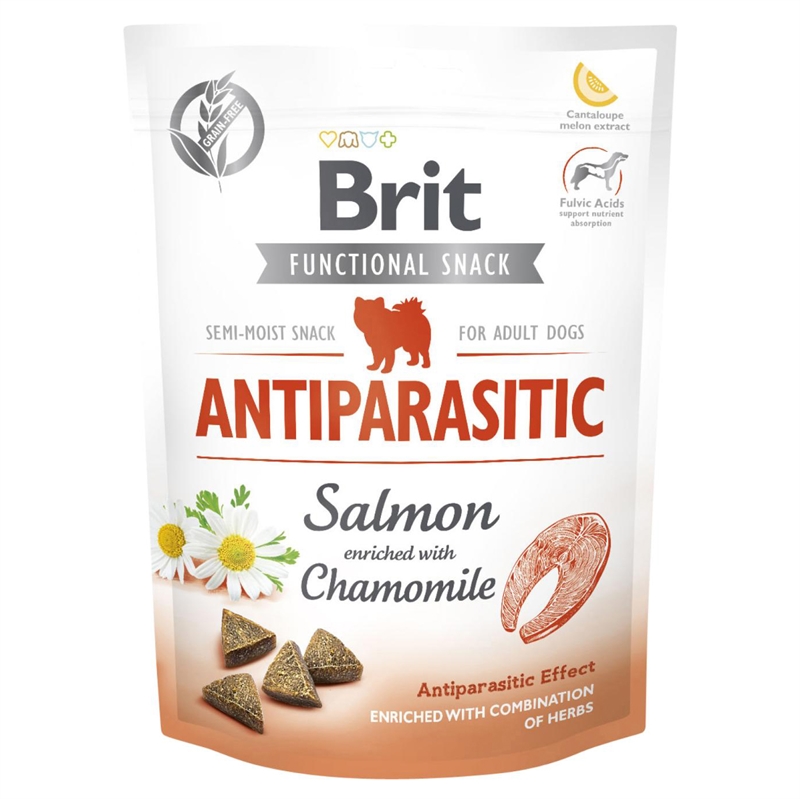 Brit care snack antiparasitic laks - Hos Lundemøllen