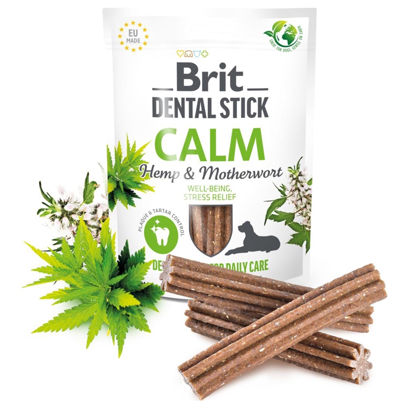 Brit Care Dental stick, Calm, Hemp & motherwort