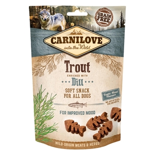 Carnilove snack øred og dild - 200 g - Hos Lundemøllen