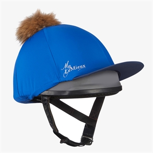 Lemieux hjelmovertræk "Pom Hat Silk" - benetton blue