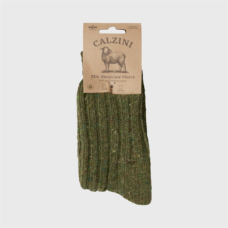 MJM Socks Rib Soft – Wool Mix green