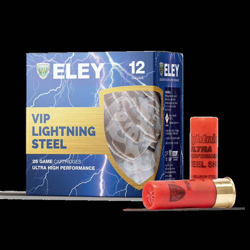 Eley VIP Lightning Steel kal. 12/76 - Hos Lundemøllen