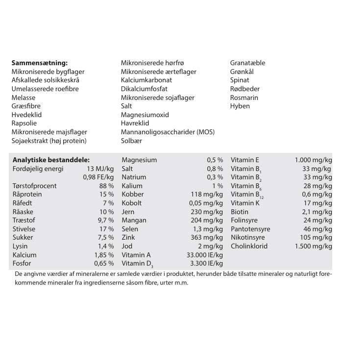 Brogaarden Optimal 4 - Performance 15 kg.