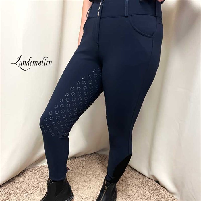 Cavalleria Toscana high waist ridebukser navy fra siden