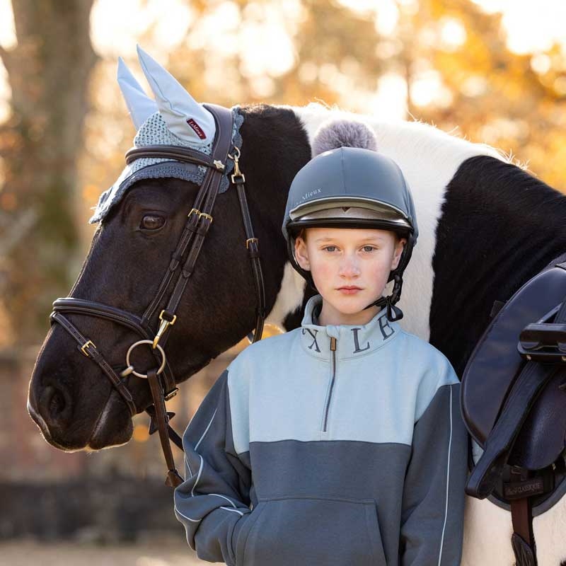 Lemieux hjelmovertræk "Pippa Hat Silk" - petrol