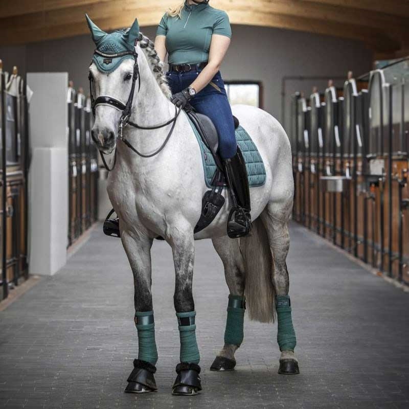 LeMieux Dressage Carbon Mesh Air underlag - sage