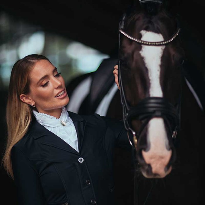 Equestrian Stockholm plastron "Queen"